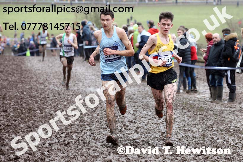 Mens under-17s 2018 British Inter Counties Cross Country Champs., Prestwold Hall, Loughborough. Photo: David T. Hewitson/Sports for All Pics